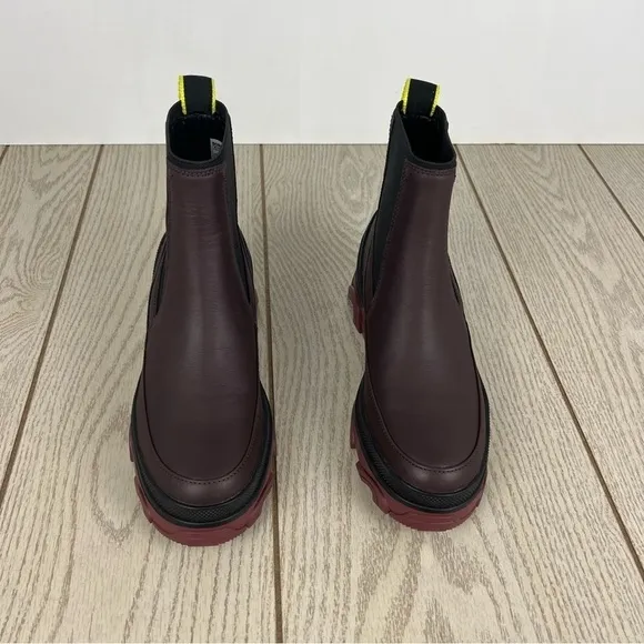 Sorel Brex Waterproof Women's Chelsea Boots US6 Chocolate/Red $180