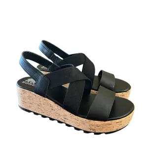 Sorel Cameron Flatform Slingback Sandals Cork Like Platform Retro NEW Size 11