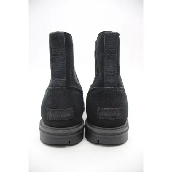 Sorel Carson Chelsea Waterproof Boots Men's Size 13 NM4900-010 Black Suede