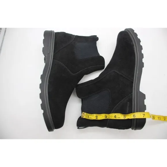 Sorel Carson Chelsea Waterproof Boots Men's Size 13 NM4900-010 Black Suede