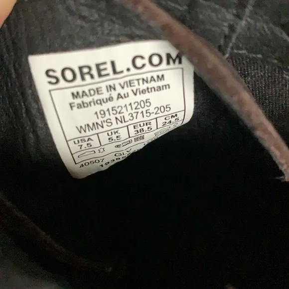 Sorel Cate Combat  Ankle Boots 7.5