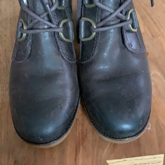 Sorel Cate Combat  Ankle Boots 7.5