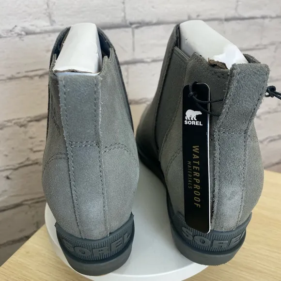 Sorel Evie Chelsea Ankle Boots Gray size 7