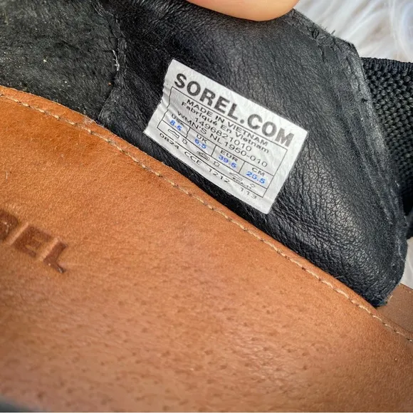 Sorel Lake Shoe Sandals Black Size 8.5