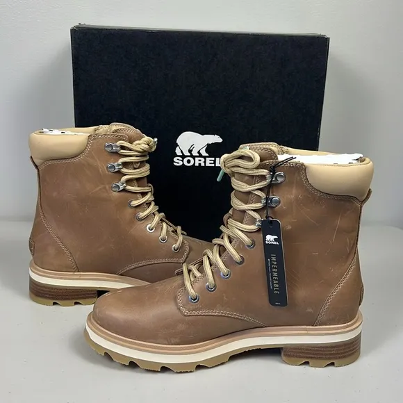 SOREL Lennox Lace Up Combat Boot NIB Shelf #18