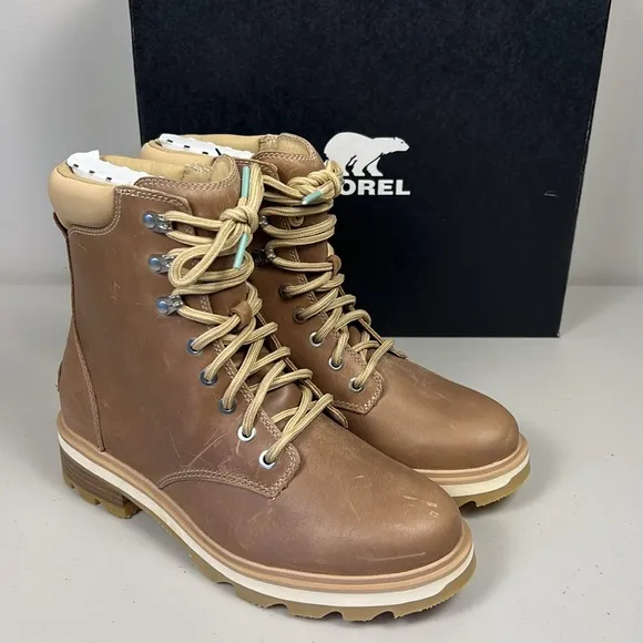 SOREL Lennox Lace Up Combat Boot NIB Shelf #18