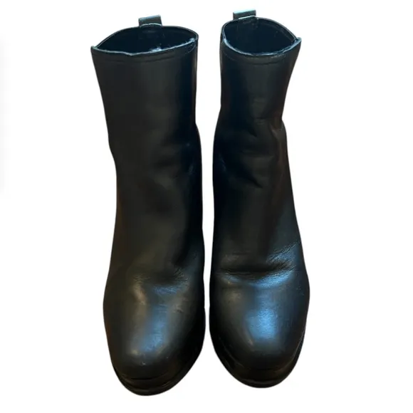 Sorel Margo Chelsea Black Waterproof Leather Boots Size 9.5