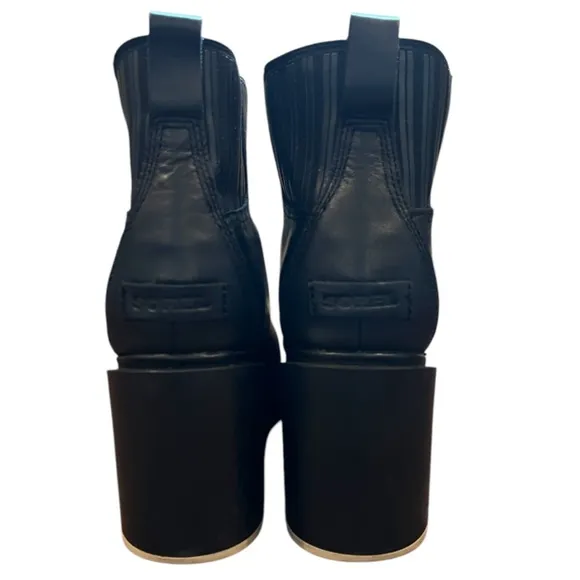 Sorel Margo Chelsea Black Waterproof Leather Boots Size 9.5
