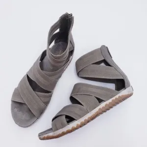 Sorel Out N' About Plus Light Green Casual Everyday Strap Sandals NL3246-365 7.5