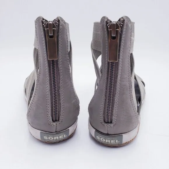 Sorel Out N' About Plus Light Green Casual Everyday Strap Sandals NL3246-365 7.5