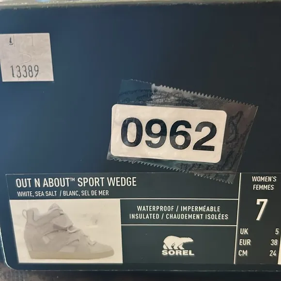Sorel Out N About Sport Wedge Sneakers Size 7