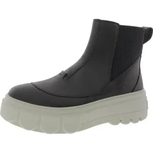 Sorel Womens Gray Stretch Faux Leather Chelsea Boots New