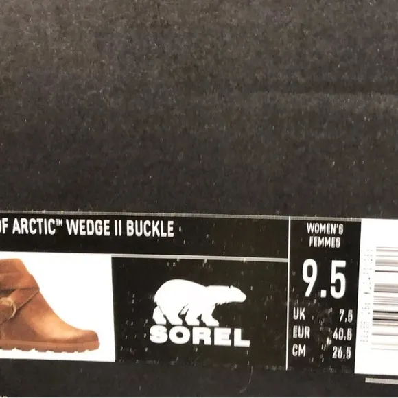 Sorel Women's Joan Of Arctic Wedge II Brown Chelsea Boots, Size 9.5M