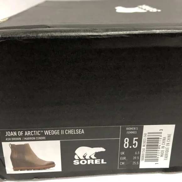 Sorel Women’s Joan Of Arctic Wedge II Chelsea Boots Brown, Size 8.5 M