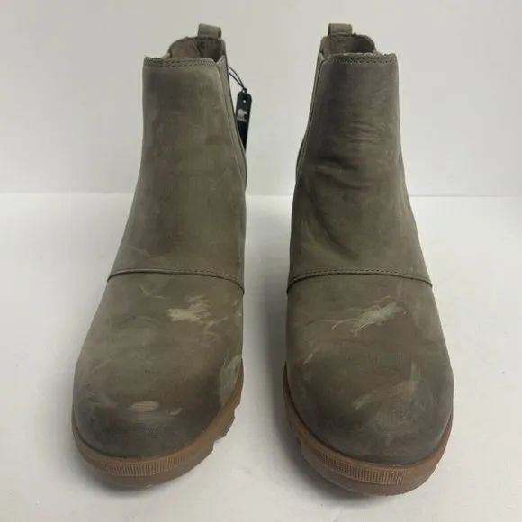 Sorel Women's Joan Of Arctic Wedge II Chelsea Boots Gray, Size 10.5 M