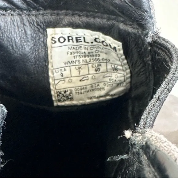 Sorel Women's NL2566 After Hours Chelsea Gray Leather Waterproof Bootie Boots 9