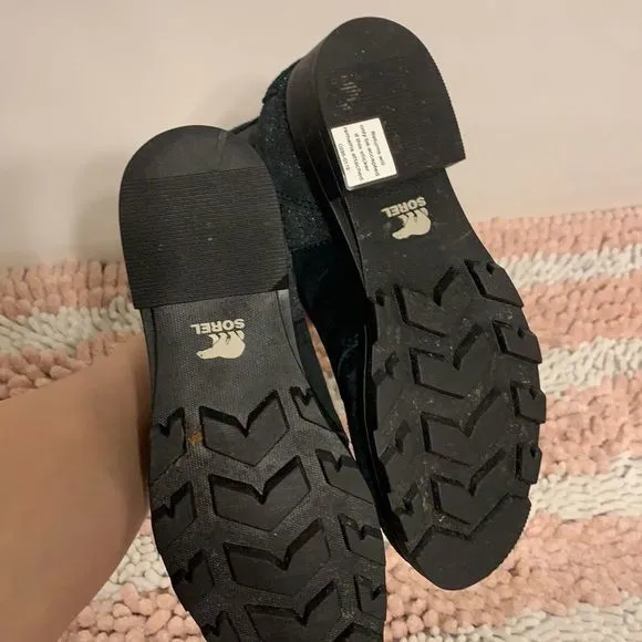 Sorel Black Emelie‎ Chelsea Boots/Booties