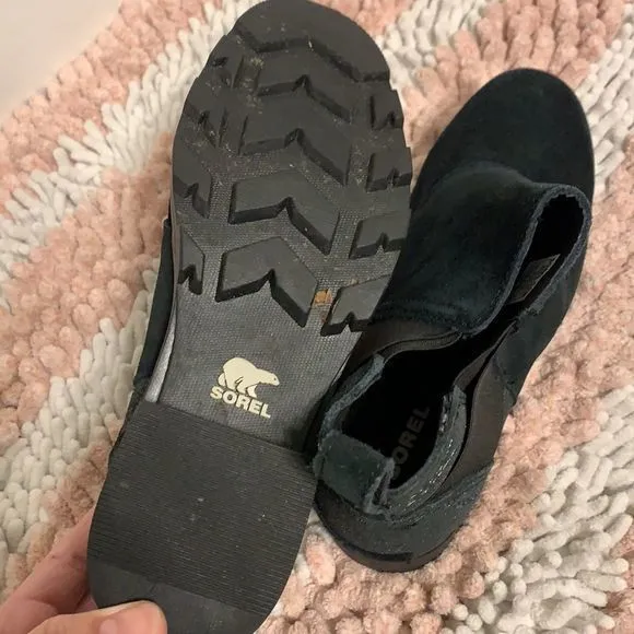 Sorel Black Emelie‎ Chelsea Boots/Booties