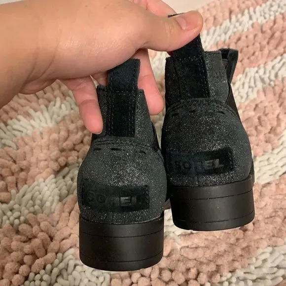 Sorel Black Emelie‎ Chelsea Boots/Booties