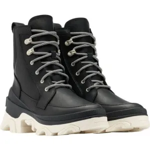 Sorel Brex 1951211-010 Women's US 6 Black Leather Lace Up Combat Boots EEE3675