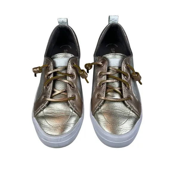 Sperry Classic Low Top Metallic Crest Vibe Sneakers