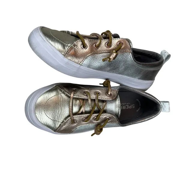 Sperry Classic Low Top Metallic Crest Vibe Sneakers