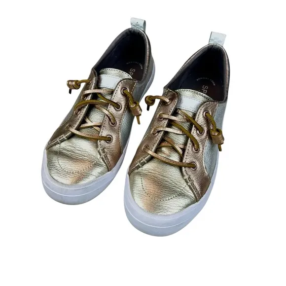 Sperry Classic Low Top Metallic Crest Vibe Sneakers