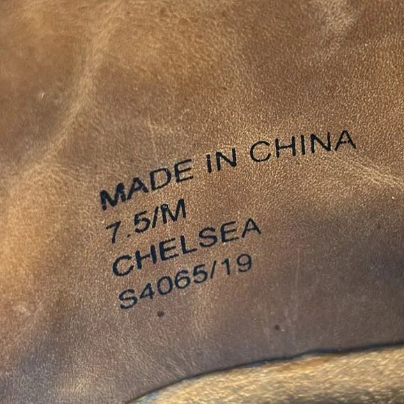 SPIRIT BY LUCCHESE Chelsea Tall Riding Boots Leather Brown Size 7.5