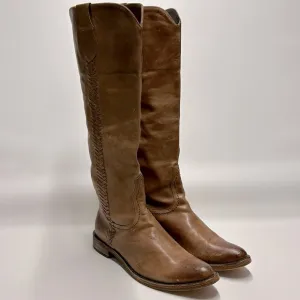 SPIRIT BY LUCCHESE Chelsea Tall Riding Boots Leather Brown Size 7.5