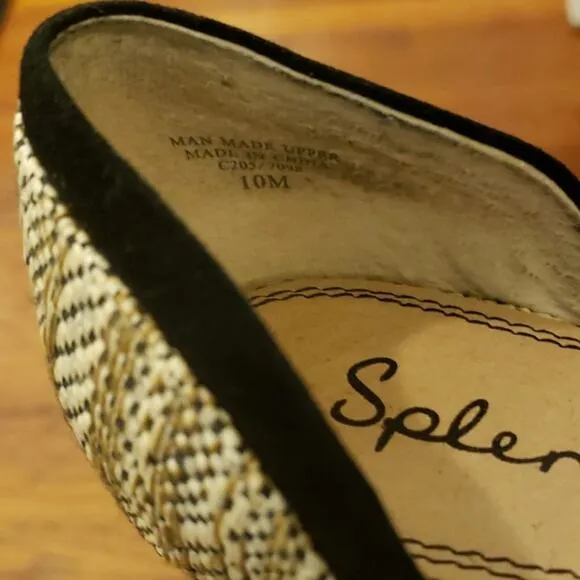 Splendid Akron Rattan D'orsay flats size 10