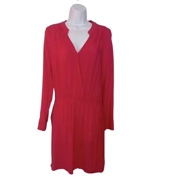 Splendid Coral Long-Sleeved Dress in size Medium