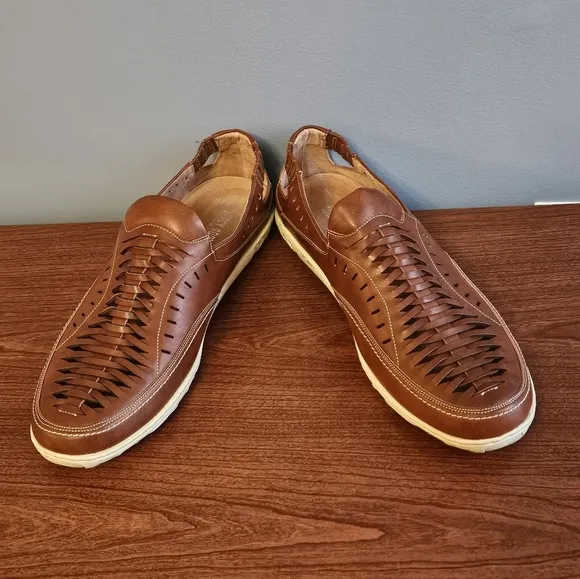 Stacy Adams Woven Slip On Loafers Size 11.5 Euc