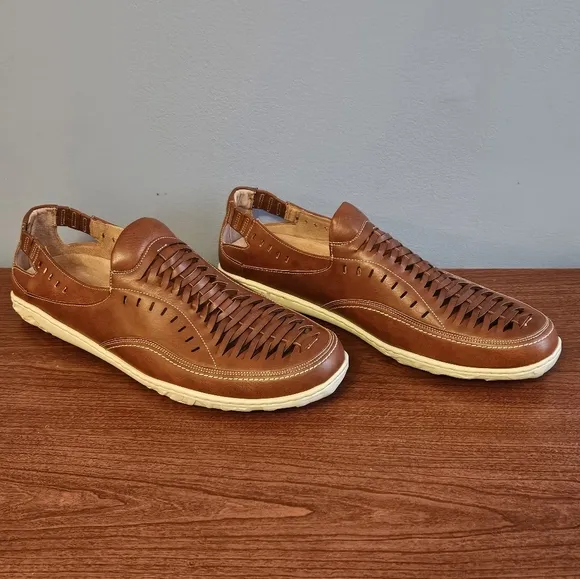 Stacy Adams Woven Slip On Loafers Size 11.5 Euc