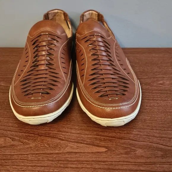 Stacy Adams Woven Slip On Loafers Size 11.5 Euc