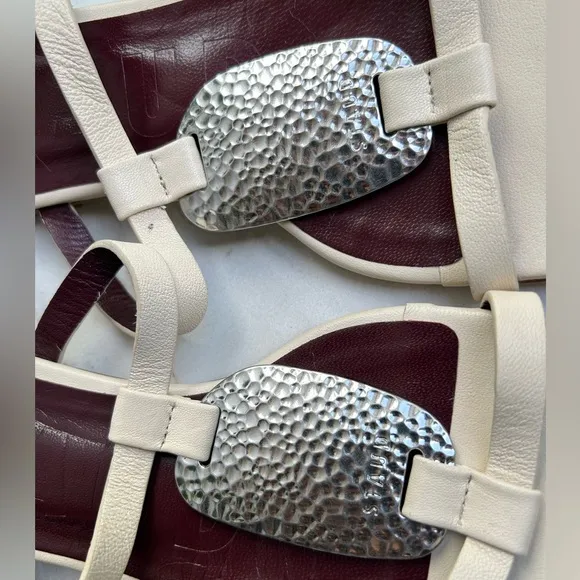 Staud Margot Slide Sandal In Cream size 36 new