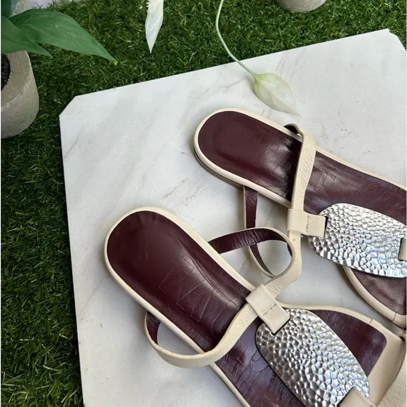 Staud Margot Slide Sandal In Cream size 36 new