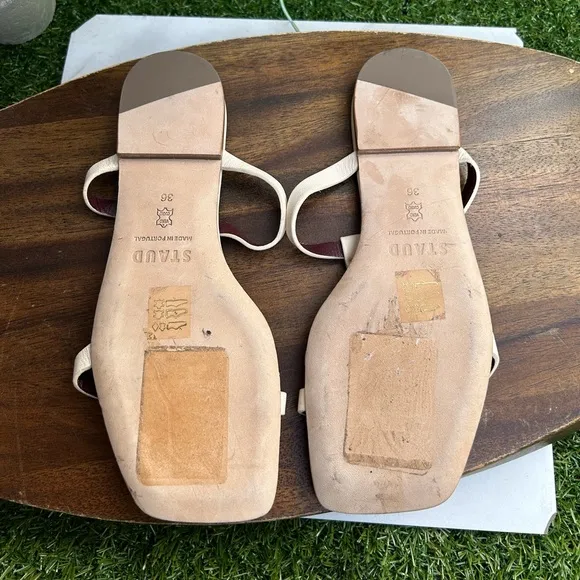 Staud Margot Slide Sandal In Cream size 36 new