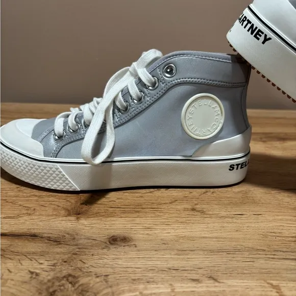 Stella McCarthy women's metallic high top sneaker size 37