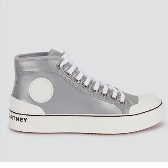 Stella McCarthy women's metallic high top sneaker size 37