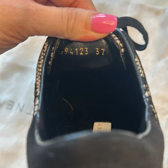 Stella McCartney Black Lace Platform Sneakers