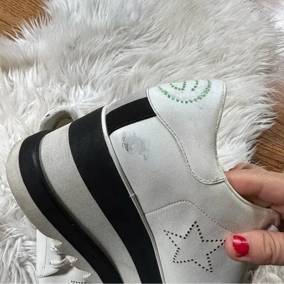 Stella McCartney Elyse platform Sneakers white stars