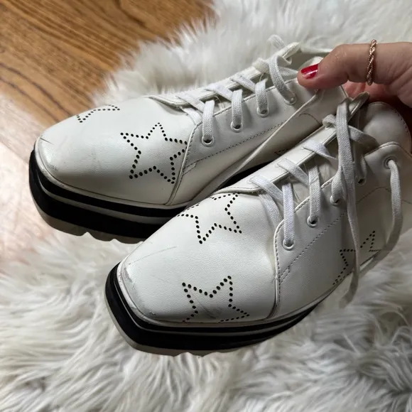 Stella McCartney Elyse platform Sneakers white stars