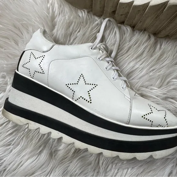 Stella McCartney Elyse platform Sneakers white stars