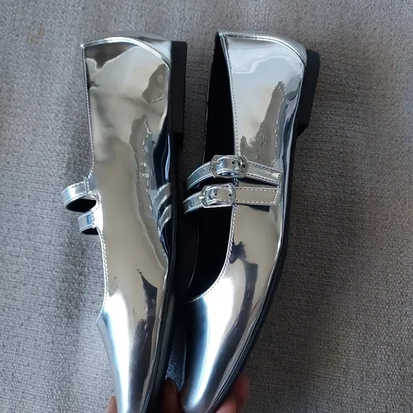 Steve Madden Bensonn Mary Jane Ballet Flats Sz-10 NWOT