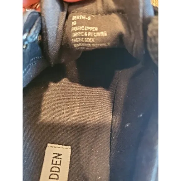 Steve Madden Black Satin Platform Sneakers Size 8