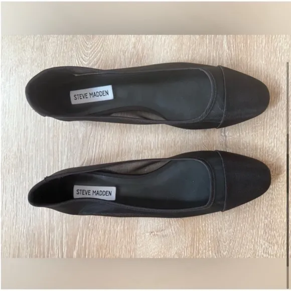 Steve Madden Blair Mesh Cap Toe Ballet Flats 8.5 NWT