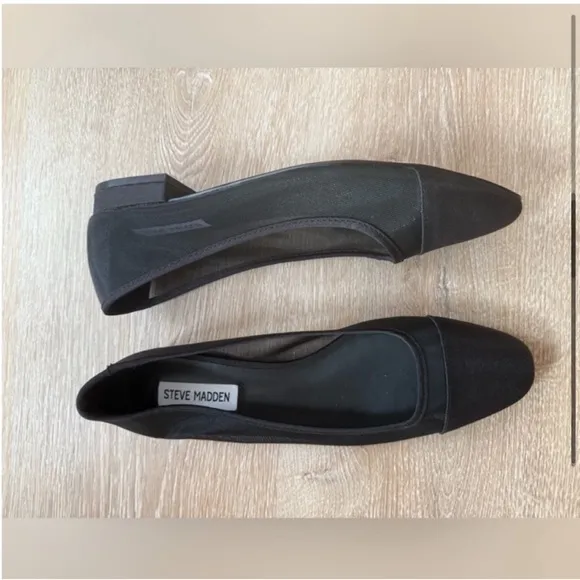 Steve Madden Blair Mesh Cap Toe Ballet Flats 8.5 NWT