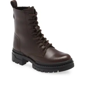 Steve Madden boots leather Jamisyn Lace-Up combat boots brown women’s 9.5