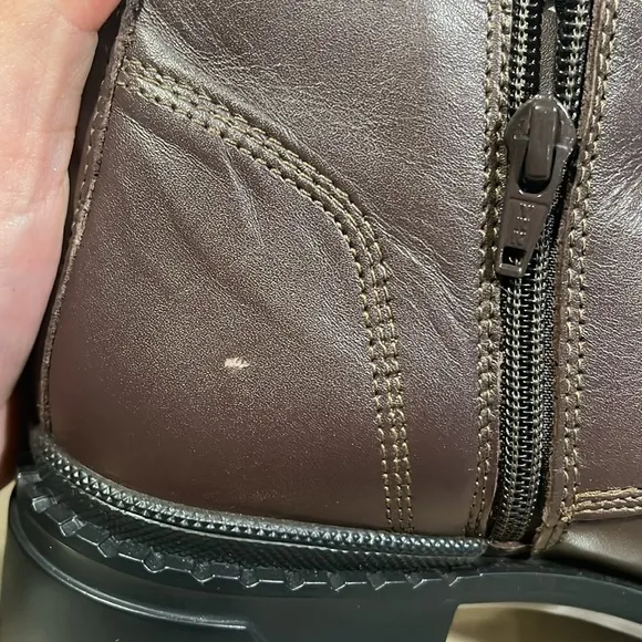 Steve Madden boots leather Jamisyn Lace-Up combat boots brown women’s 9.5