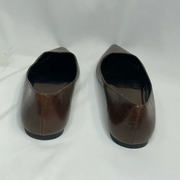 Steve Madden Brown Pointed Toe Flats, 6.5